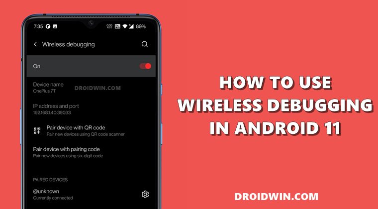 wireless debugging android 11