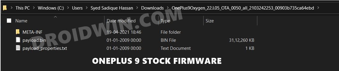 download oneplus 9 stock firmware