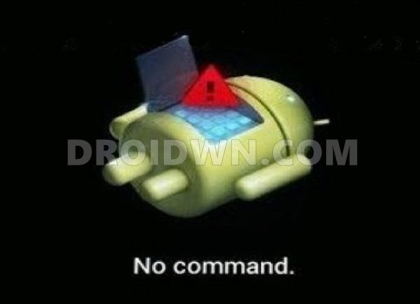 fix samsung device no command screen