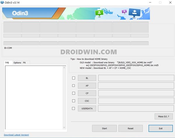 flash samsung stock firmware odin tool