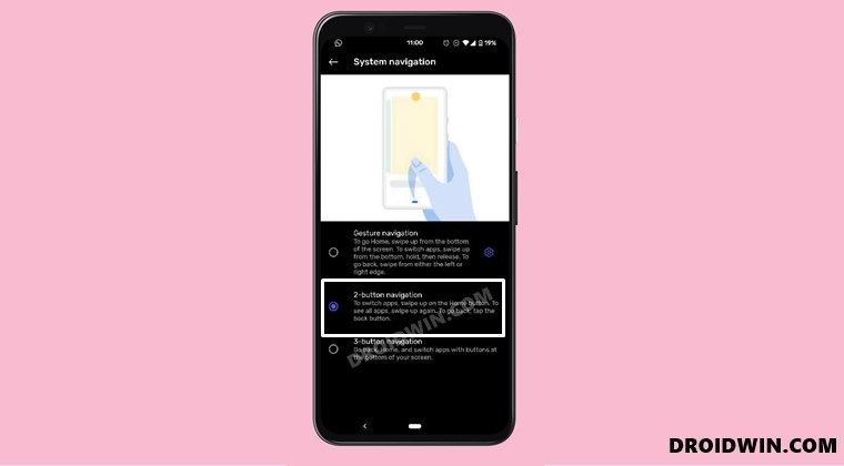 How to Enable Two Button Navigation Gestures on Pixel 4 and Pixel 4A