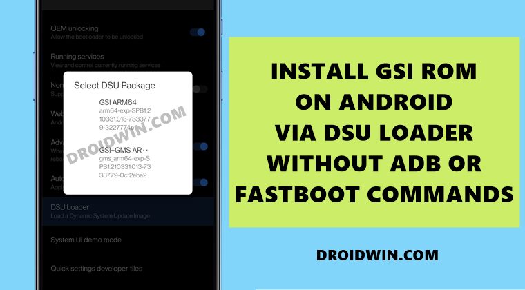 Install GSI on Android via DSU Loader Without Fastboot Commands