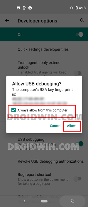 authorize usb debugging Remove Black Bottom Bar on Android Keyboard