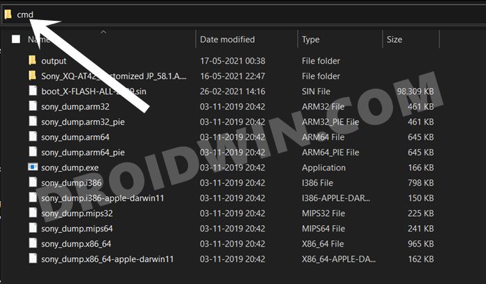 cmd sony sin file extractor tool