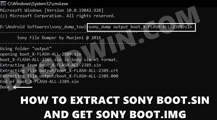 How to Extract Sony Boot sin and get the Stock Boot img File - 27