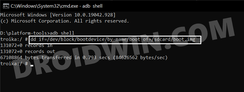 extract boot.img from device without firmware
