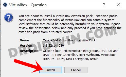 install virtualbox extension