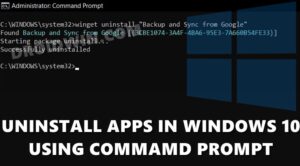 how to uninstall bluestacks using command prompt