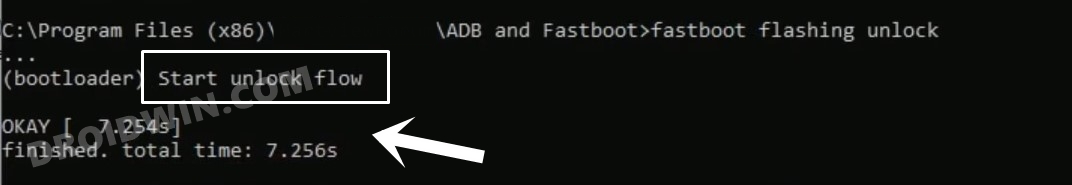 unlock bootloader tecno camon fastboot command