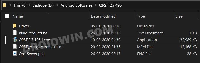 QPST tool setup windows 10