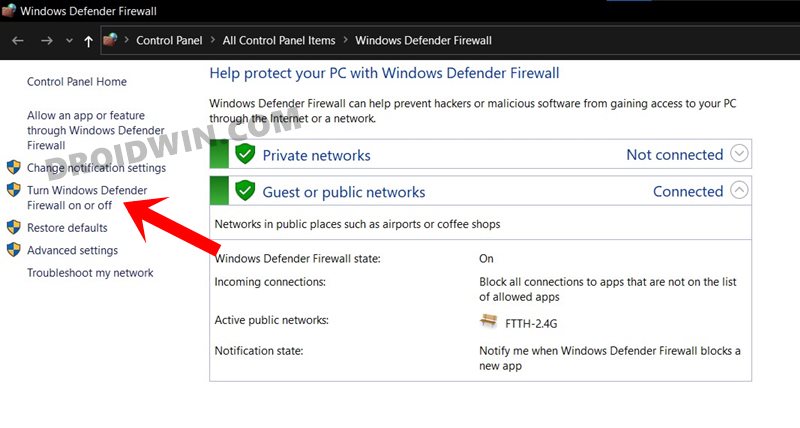 disable windows defender firewall unbrick oneplus 9 pro 9r msm download tool