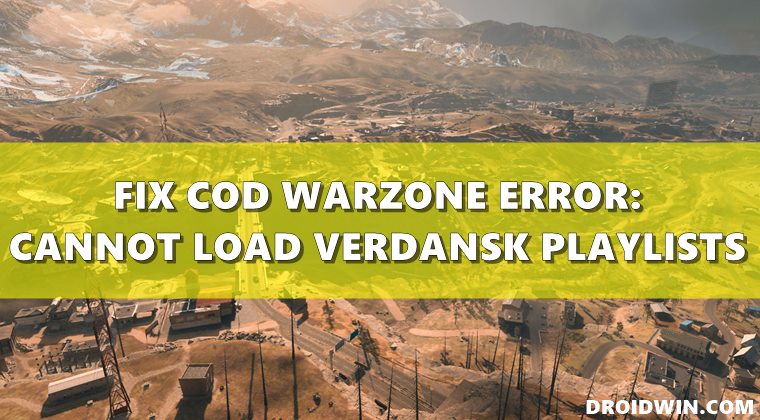 fix COD Warzone issue loading Verdansk playlists