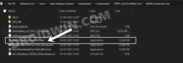 oneplus 8 msm download tool