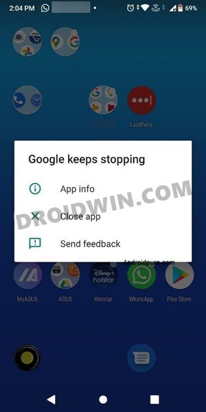 how to fix google keeps stopping on android