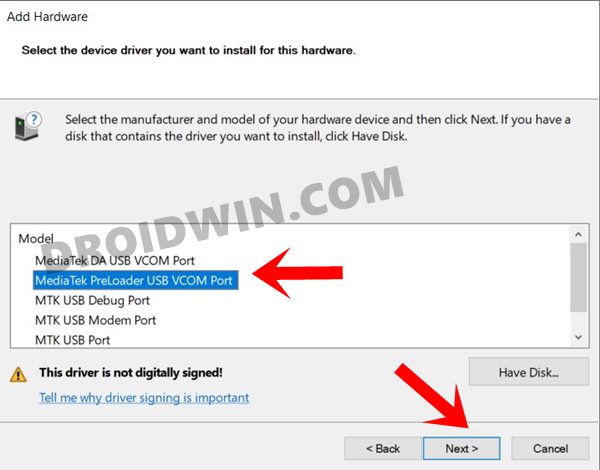 How to and Install MediaTek USB Drivers -
