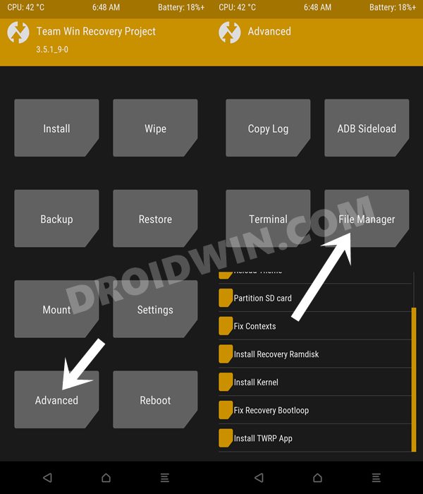 twrp file manager