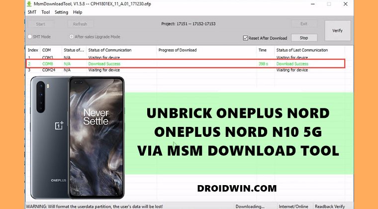 unbrick oneplus nord n10 5g msm download tool