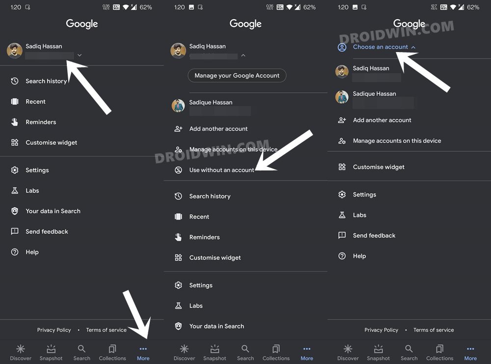 use without an account fix google apps keeps stopping