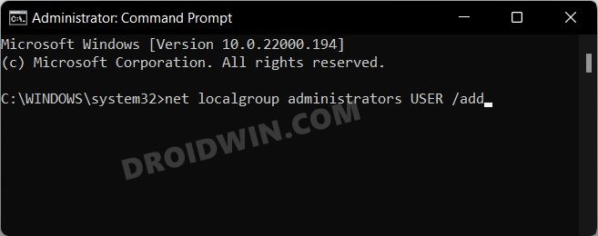 Create a New Local Account in Windows 11 via CMD