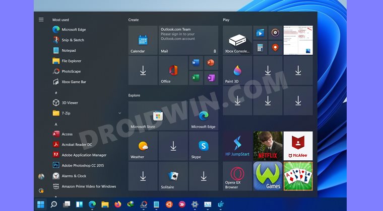 Get Back Windows 10 Start Menu on Windows 11