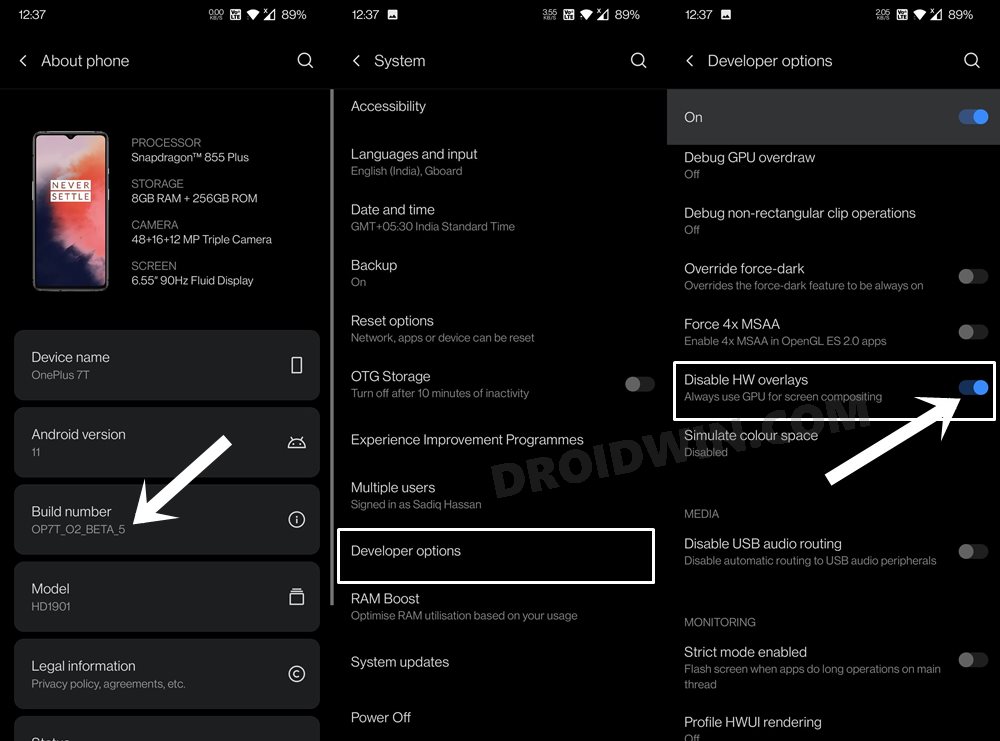 fix oneplus lag after android 11 update