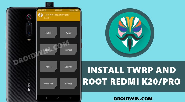 install twrp recovery root redmi k20 pro