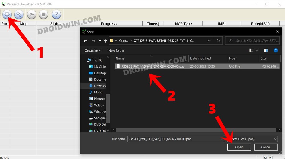 Backup Unisoc Spreadtrum Firmware using Research Download Tool 1