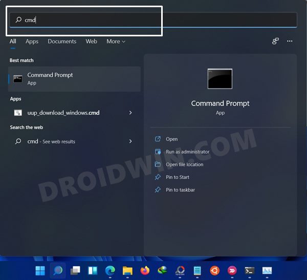 open command prompt cmd in windows 11