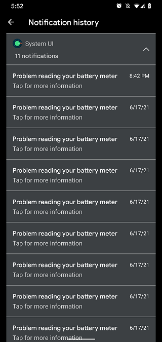 problem reading your battery meter fix pixel 4xl