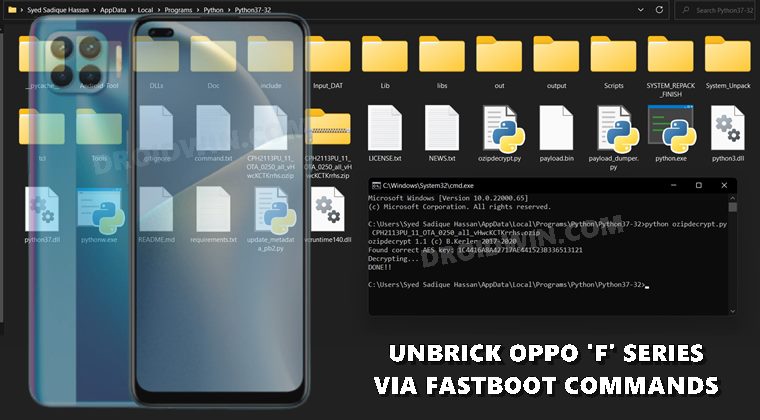 unbrick oppo f series fastboot commands