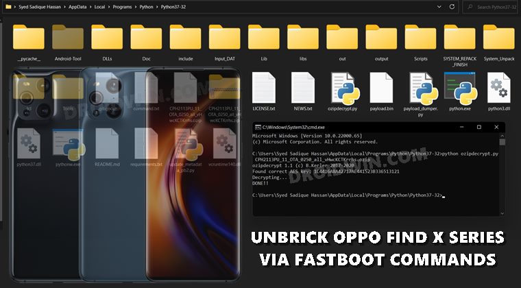 unbrick oppo find x via fastboot commands