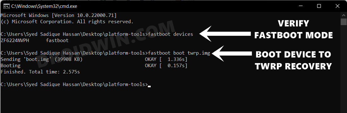 take a data backup in a bricked or bootloop device