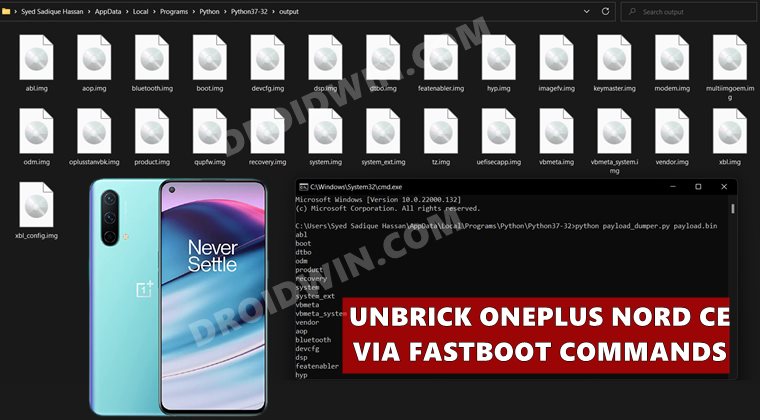 unbrick oneplus nord ce 5g via fastboot commands