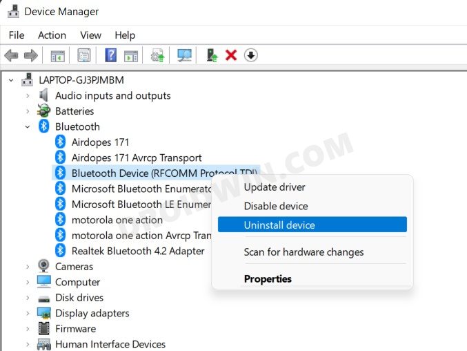 How to Fix Bluetooth not working in Windows 11