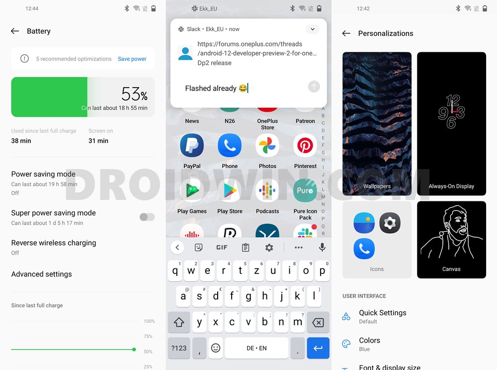 Android 12 Developer Preview 2 OnePlus 9 Pro image 3