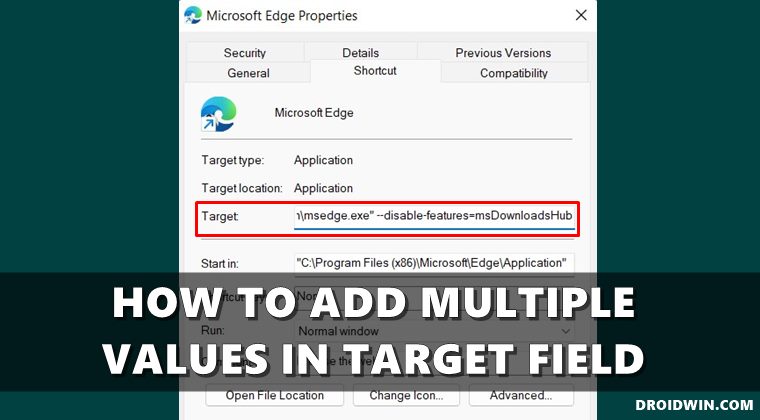 How to Add Multiple Values in Browser Target Field
