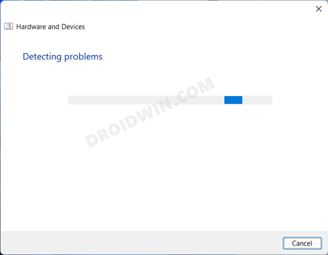 Enable and Use Hardware and Devices Troubleshooter in Windows 11 - 97