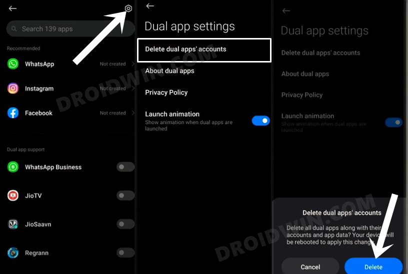 how to fix dual apps automatically created