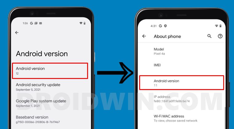 how to downgrade pixel from android 12 to android 11