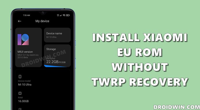 how to install xiaomi eu rom without twrp