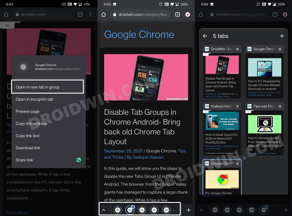 Bring Back the Open in New Tab option in Chrome Android
