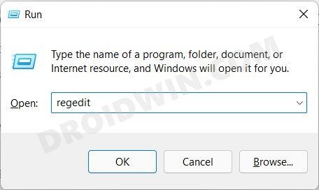 open registry editor in windows 11