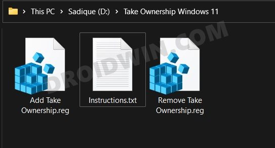 Take Ownership of Files and Folders in Windows 11