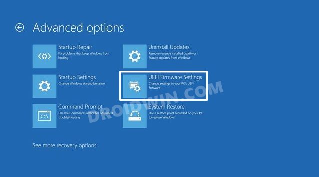 how to reset bios in windows 11