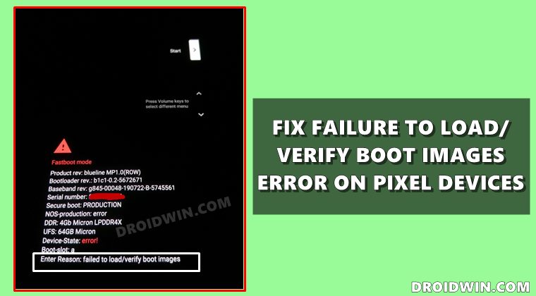 Fix Failure to Load/Verify Boot Images Error on Pixel Devices