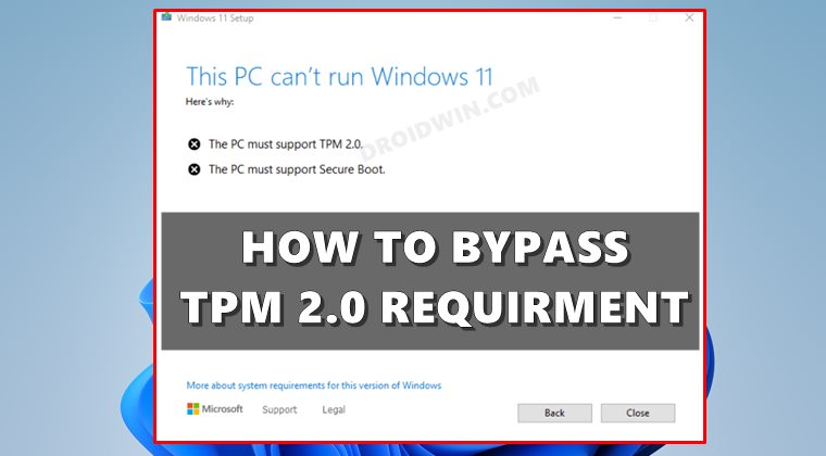 How to Bypass TPM 2.0 Requirement and Install Windows 11