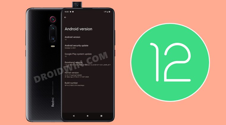 How to Install Android 12 Custom ROM on Redmi K20 Pro and Mi 9T Pro