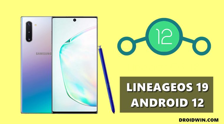 Install LineageOS 19 Android 12 on Samsung Galaxy Note 10