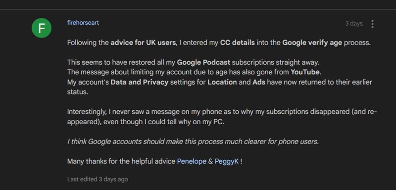 Fix Google Podcasts Subscriptions Missing