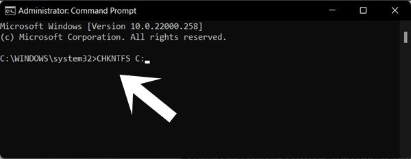 how to use Check disk command in windows 11